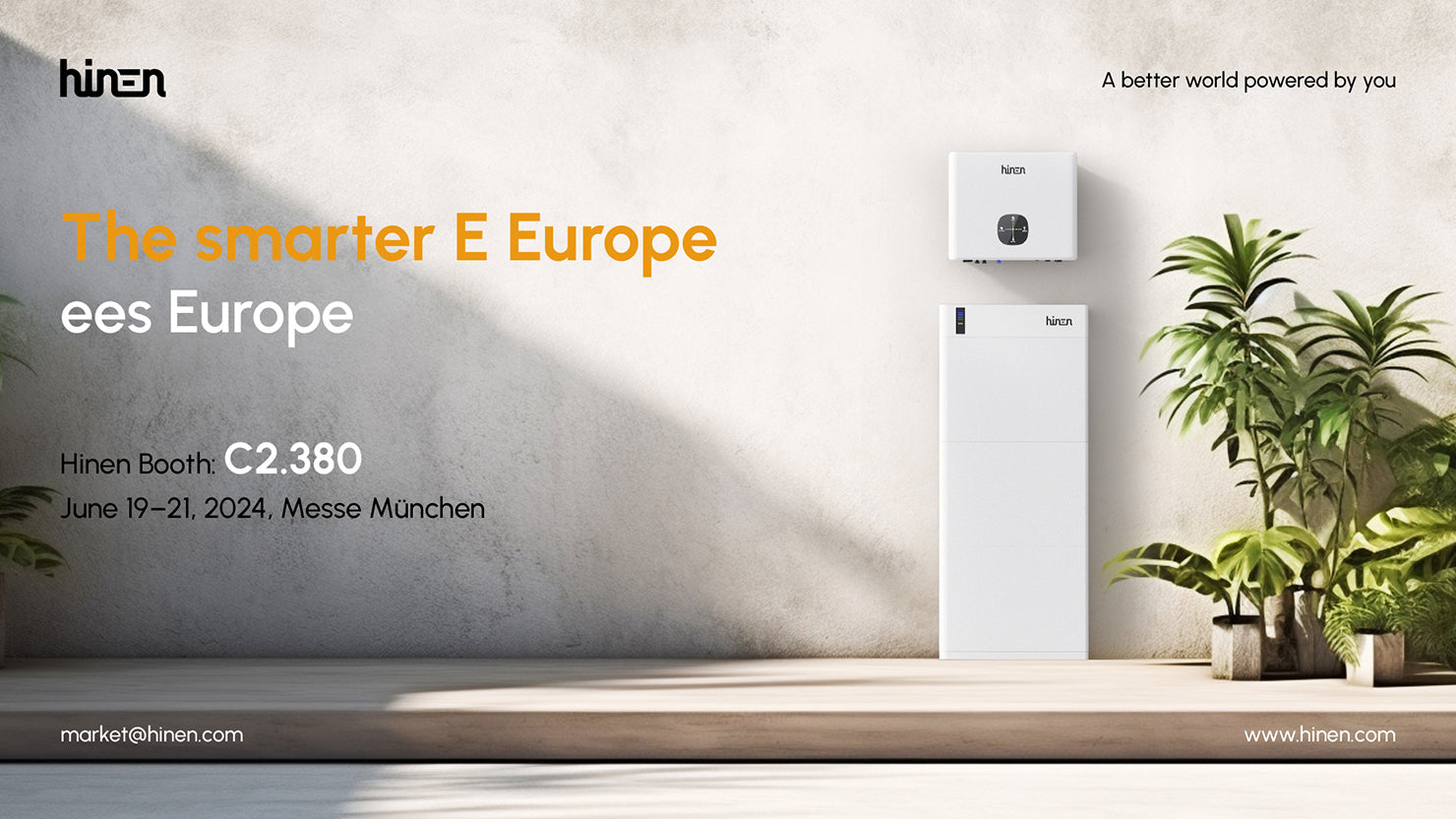 Hinen presenteert op The Smarter E Europe